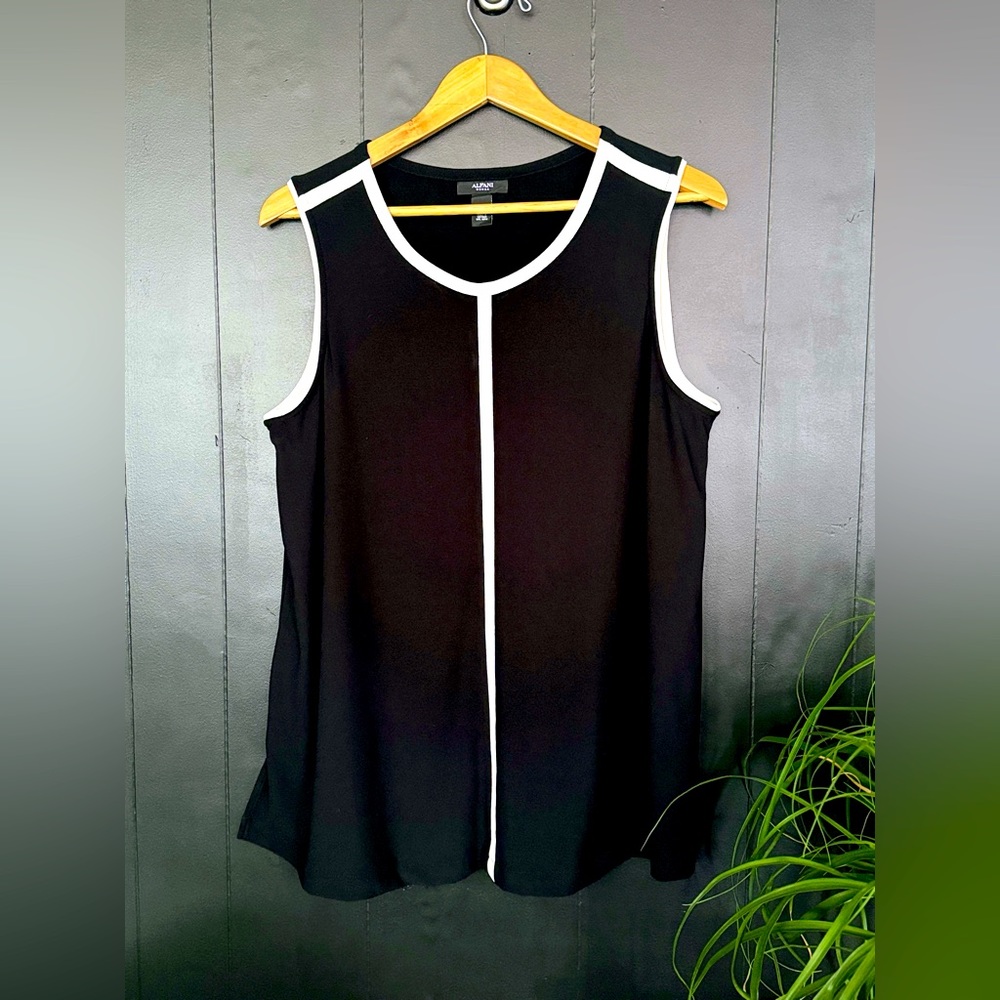 Alfani Sleeveless Top - Black